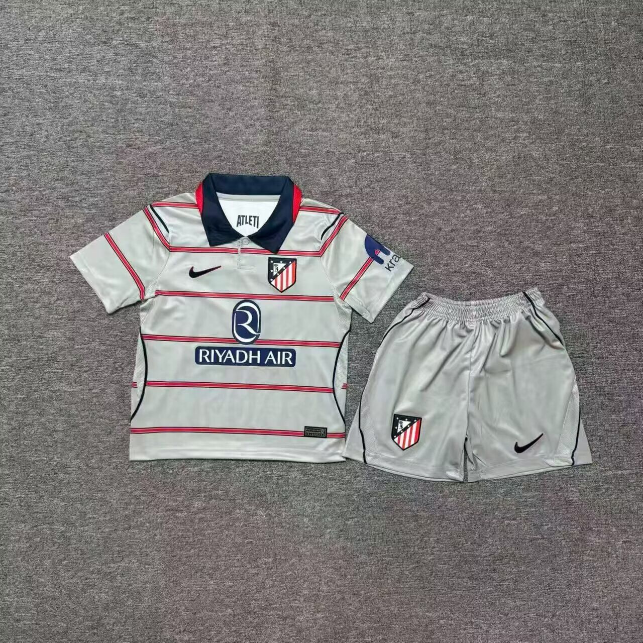 Kids-Atletico Madrid 26/27 Third Grey Soccer Jersey